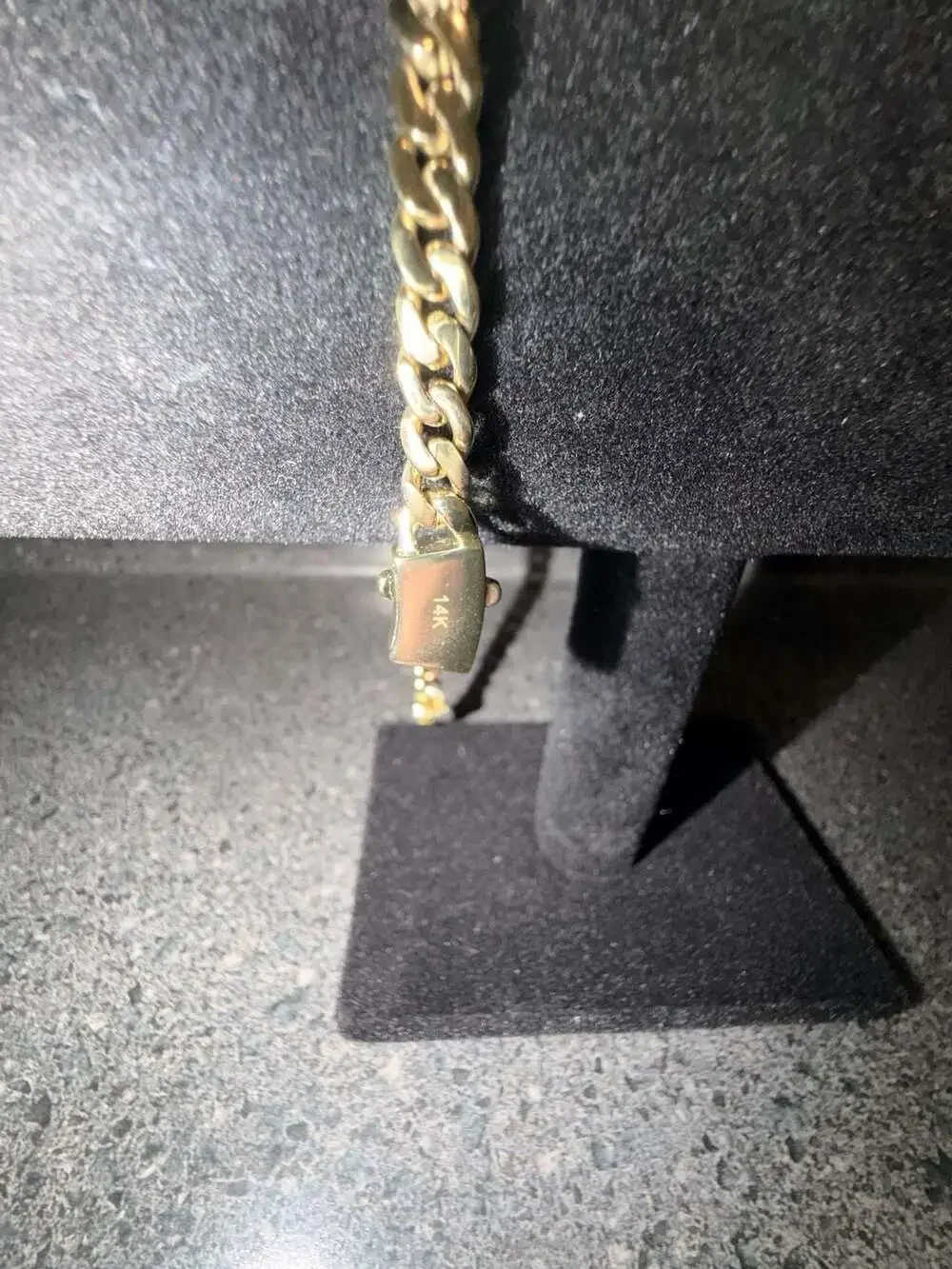 14K Gold Filled 8 Inch 6mm Miami Cuban Link Bracelet with Iced Box Clasp